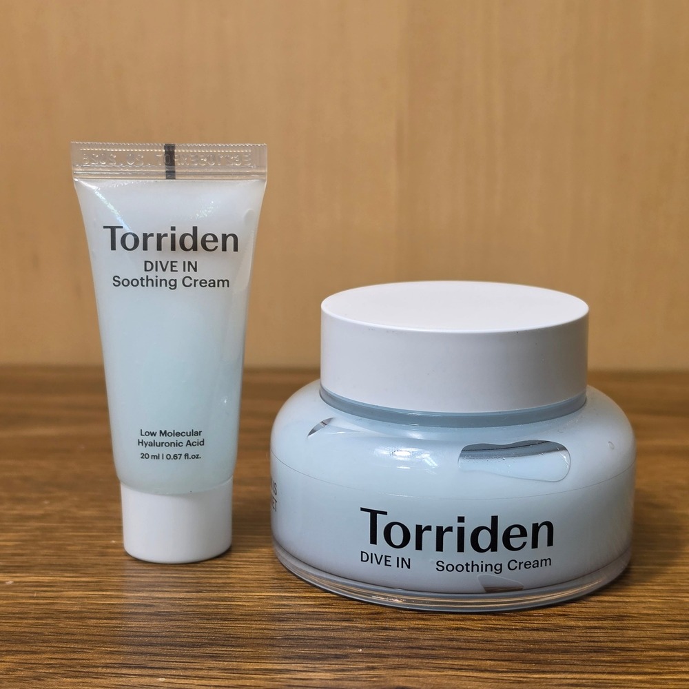 Torriden DIVE IN Soothing Cream 100ml + 20ml Hyaluronic Acid K-Beauty New